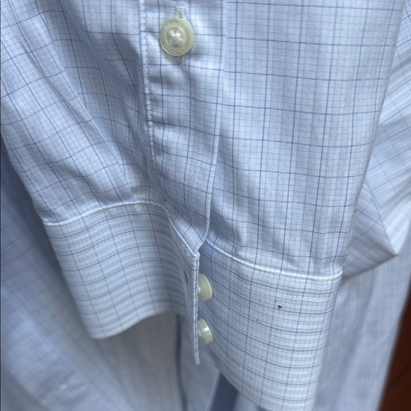 Black Brown 1826 17 1/2 34/35 Light Blue Men’s Dress Shirt - Picture 3 of 4